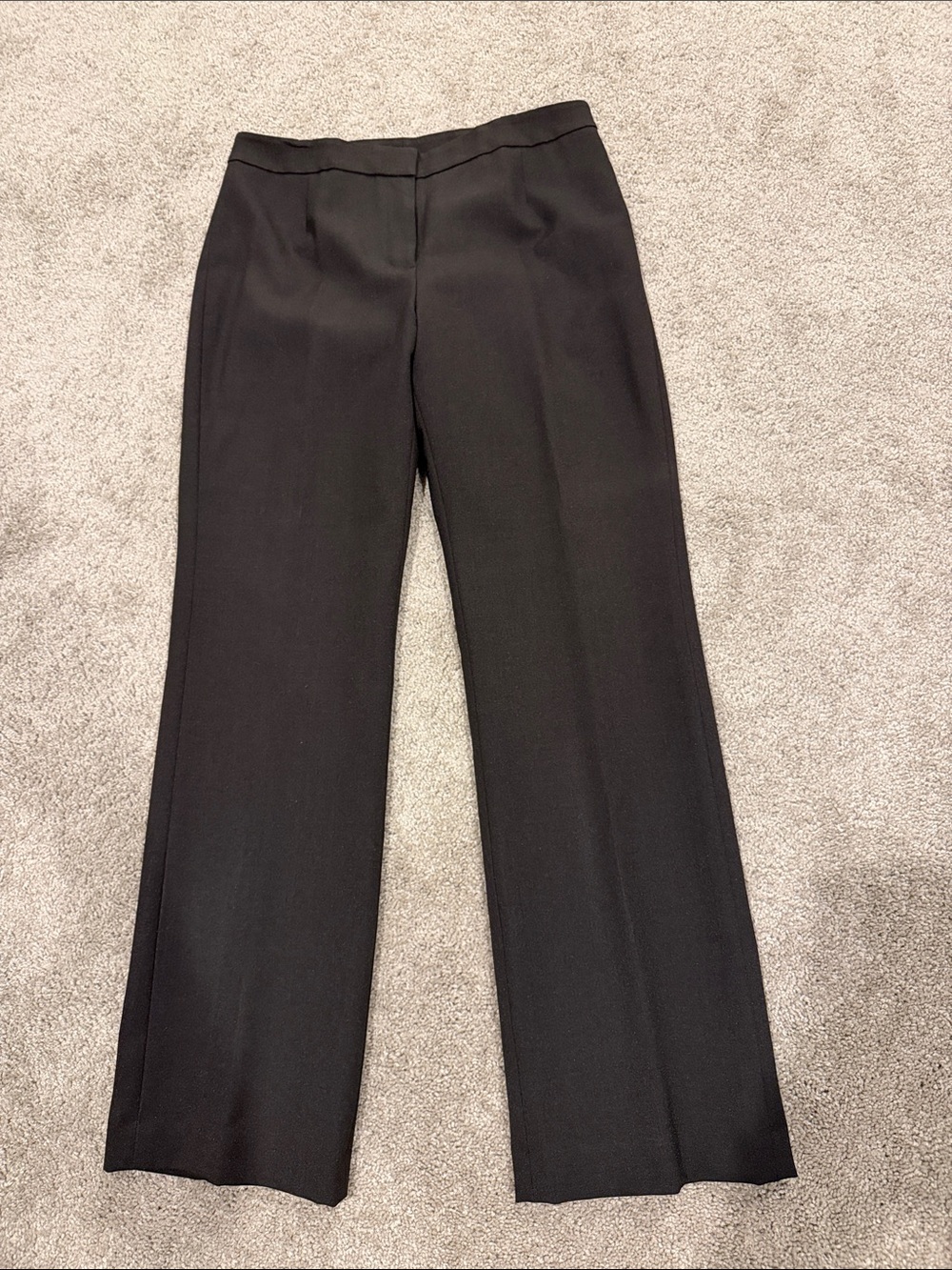 Le Suit Black Straight-Leg Dress Pants